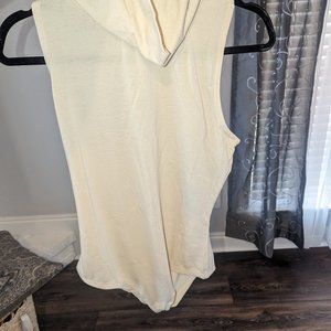 cowneck racer back bodysuit